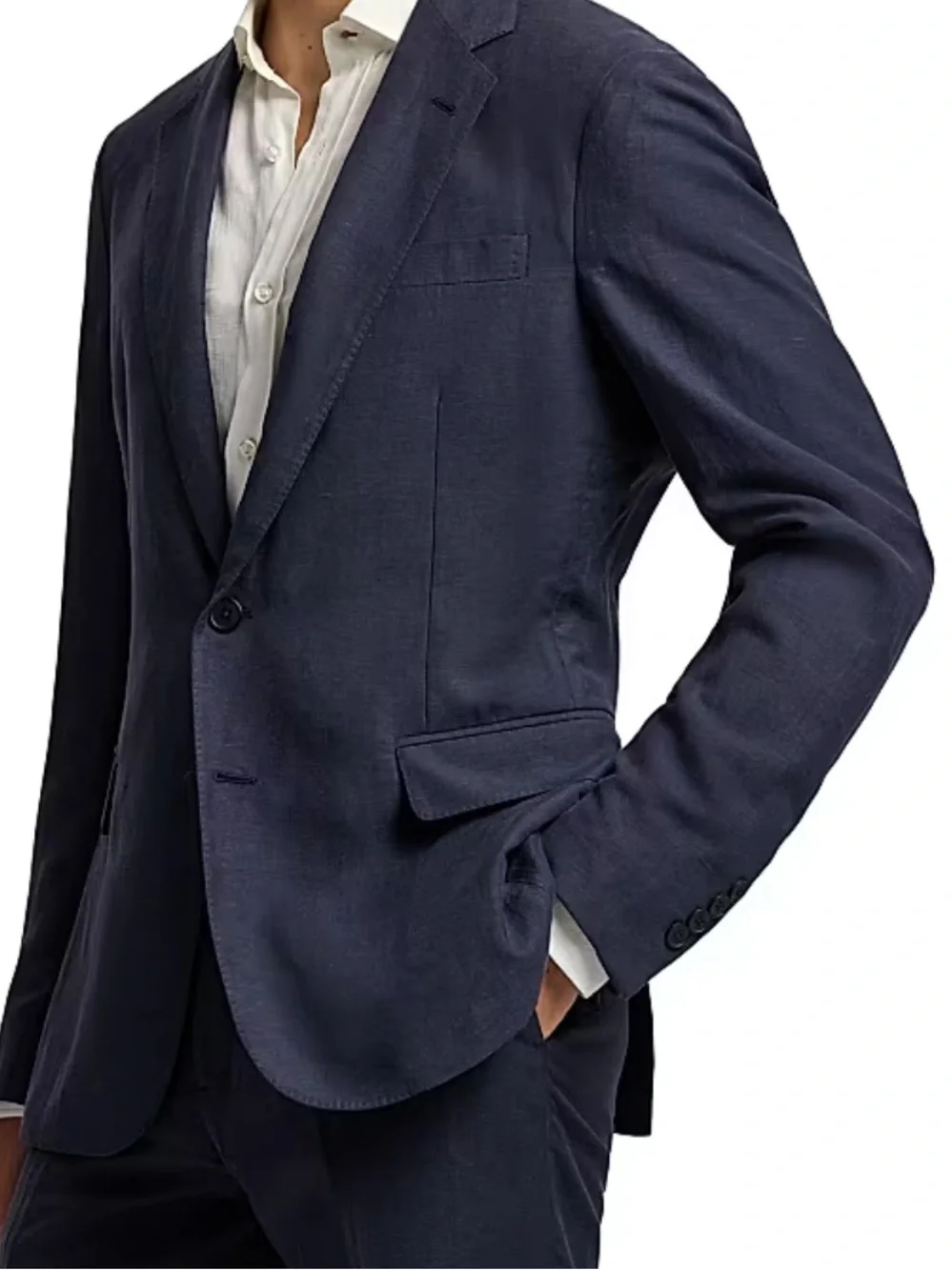 Vintage Polo Ralph Lauren Classic Navy Blazer Sz 44R Two Button vented Blazer